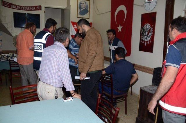 Balıkesir’de kumar ve tombala operasyonu