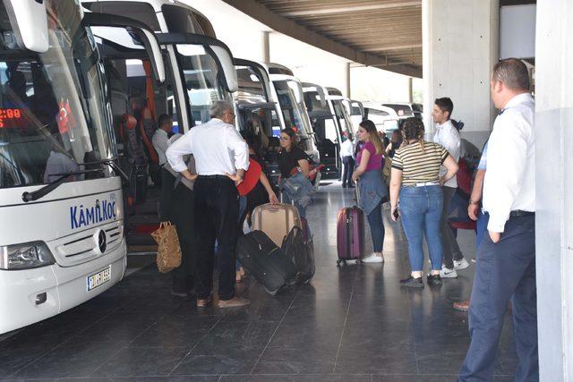 Otobüs firmalarında bayram yoğunluğu