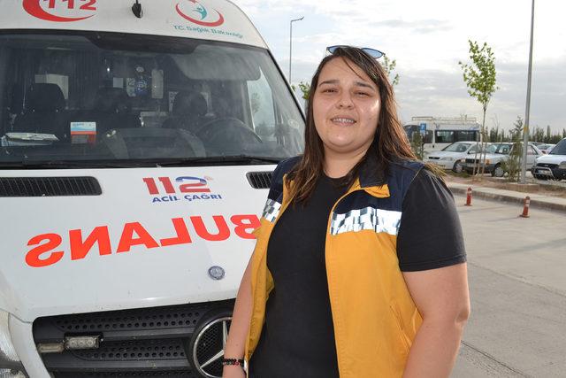 Aksaray'ın tek kadın ambulans şoförü