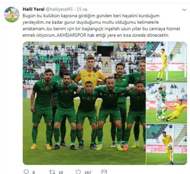 Genç kaleci Halil Yeral’dan duygusal paylaşım