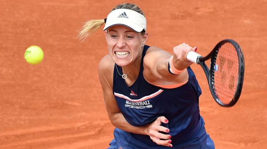 Alman Kerber, Fransa Açık Tenis Turnuvası'na veda etti