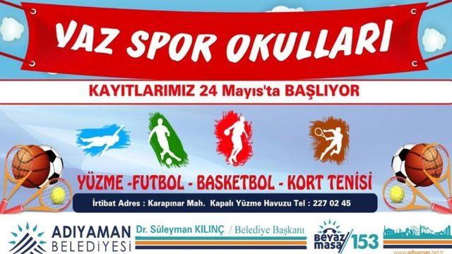 Adıyaman Belediyesi Yaz Spor okullarına kayıtlar başladı