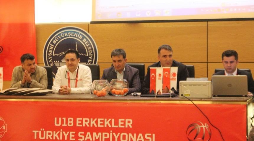 U-18 Erkekler T&uuml;rkiye Basketbol Şampiyonası&rsquo;nda Kuralar &Ccedil;ekildi