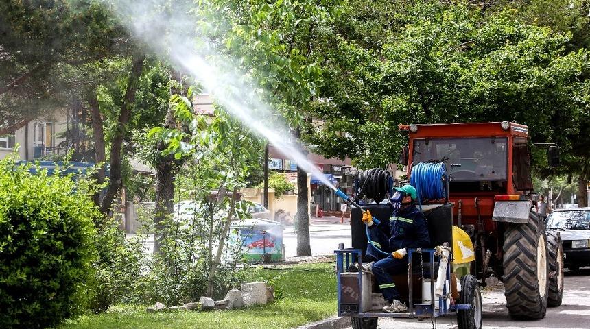 Meram Belediyesi, ila&ccedil;lama &ccedil;alışmalarına başladı