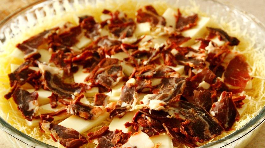 Pastırmalı Kadayıf Böreği