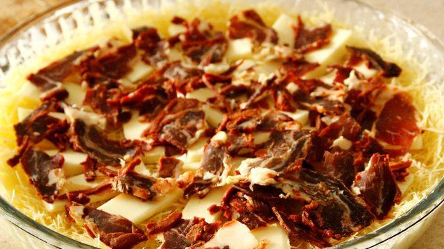 Pastırmalı Kadayıf Böreği