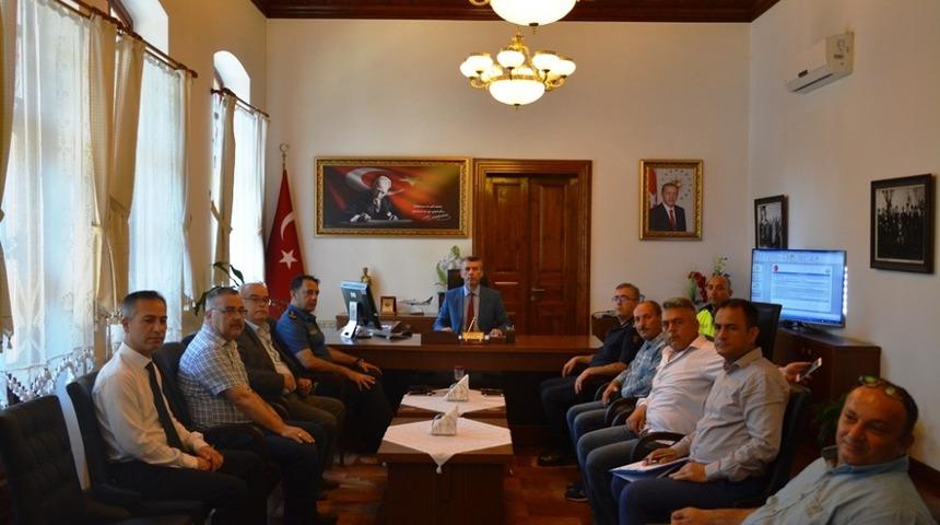 Edremit&rsquo;te Ramazan Bayramı g&uuml;venlik tedbirleri ele alındı