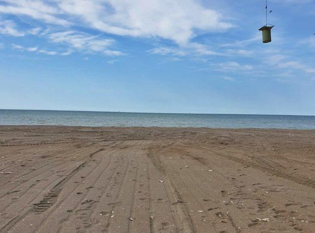 Akçakoca Değirmenağzı Plajı iş makinesi ile temizlendi