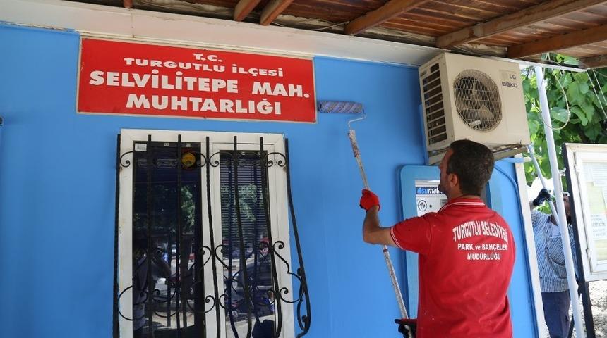 Muhtarlık binaları belediye ile yenilendi