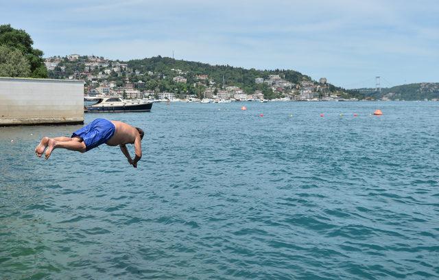 İstanbul'da sıcak hava manzaraları