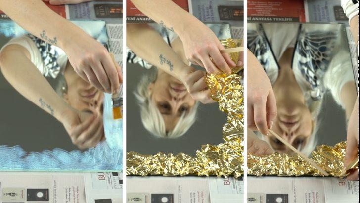 20 TL'ye Varaklı Ayna Yapımı