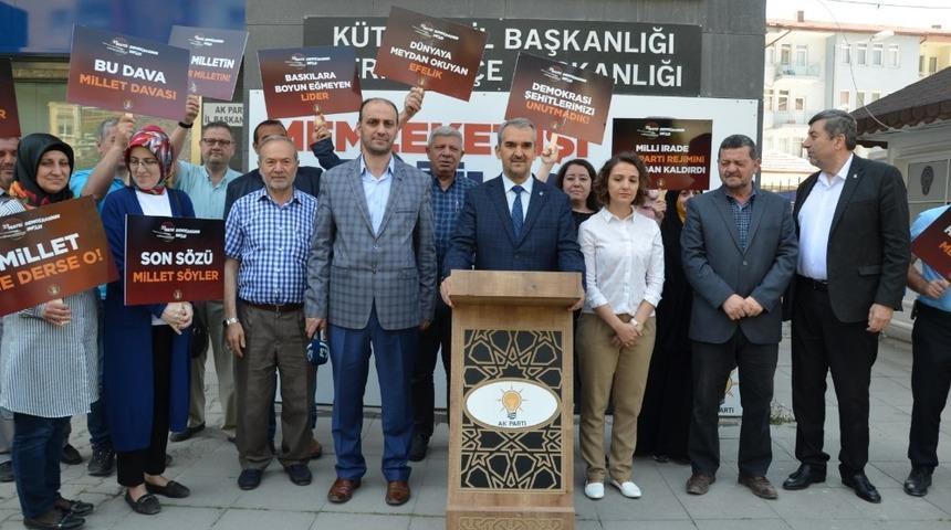 Başkan Muhterem Kılı&ccedil;: "Demokrasiden asla vazge&ccedil;meyiz"