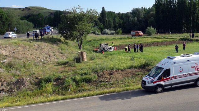 Yozgat'ta otomobil şarampole yuvarlandı: 1 ölü, 2 yaralı