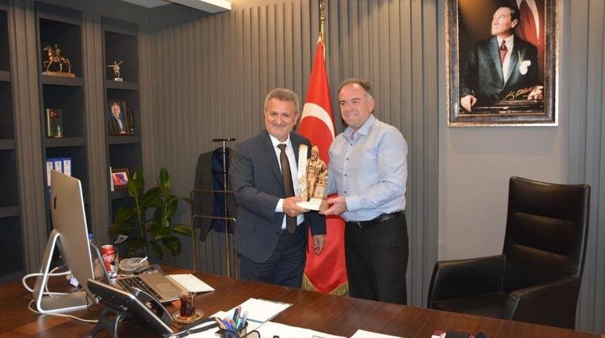 Esnaf Odaları Birliği&rsquo;nden Başkan Kaya ve &Ouml;ndeş&rsquo;e &lsquo;Hayırlı olsun&rsquo; ziyareti