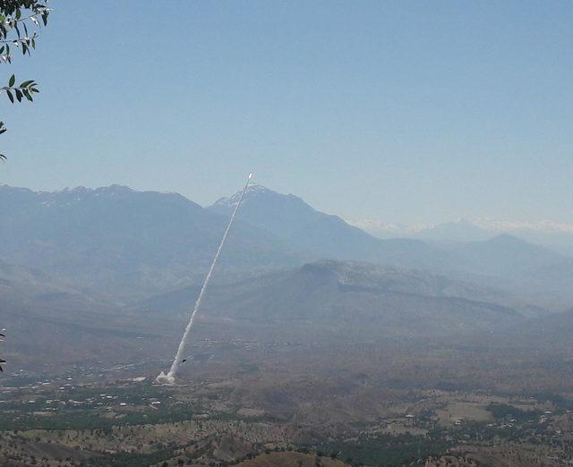 PKK hedefleri, Derecik'ten ateş destek vasıtaları ile vuruluyor