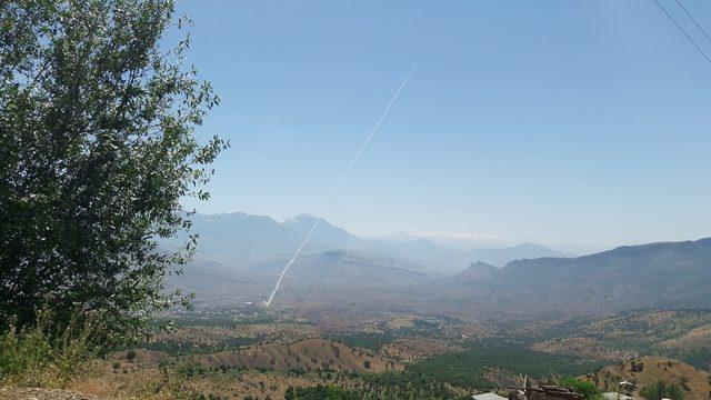 PKK hedefleri, Derecik'ten ateş destek vasıtaları ile vuruluyor
