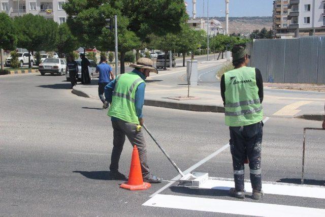 Kilis’te karayollarında çizim ve işaretlemeler başladı