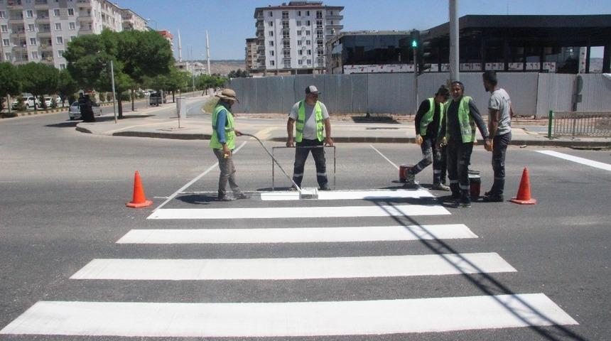 Kilis&rsquo;te karayollarında &ccedil;izim ve işaretlemeler başladı