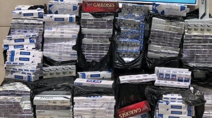 Siirt&rsquo;te 12 bin 720 paket ka&ccedil;ak sigara ele ge&ccedil;irildi