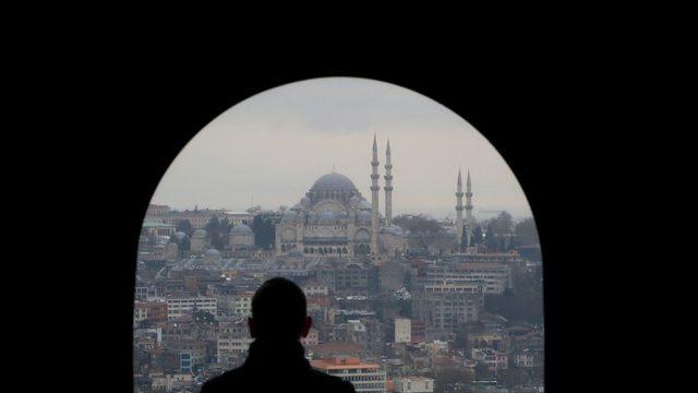 Sultanahmet Cami'nin Galata Kulesi'nden görünümü