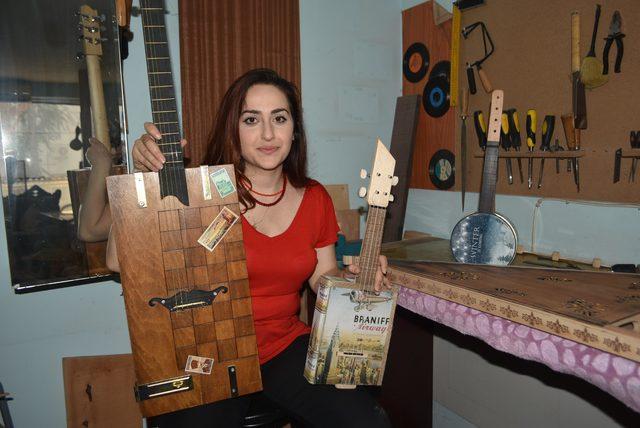 Türkiye'nin tek kadın kanun yapım ustasından geri dönüşüm enstrümanları