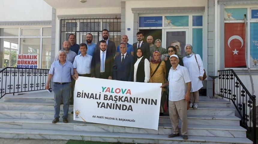 Binali Yıldırım&rsquo;a Yalova&rsquo;dan destek