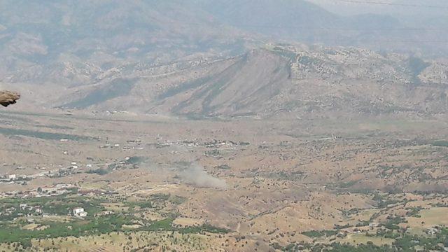 Hakurk'taki PKK hedefleri top atışlarıyla vuruluyor