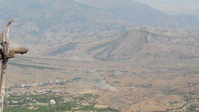 Hakurk'taki PKK hedefleri top atışlarıyla vuruluyor