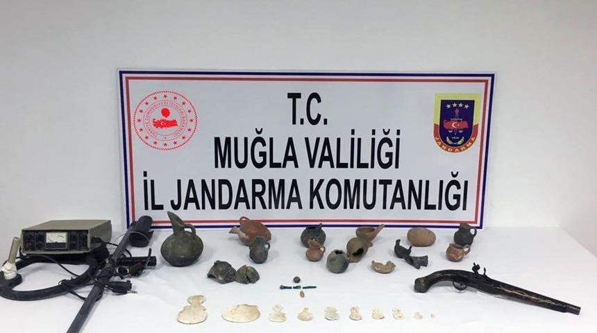 Fethiye&rsquo;de tarihi eser operasyonu