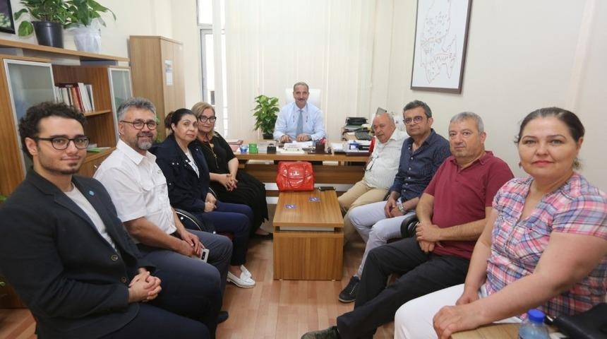 Aydın Tabip Odası, Efeler Belediyesi Sağlık M&uuml;d&uuml;r&uuml; Dr. Eralp Atay&rsquo;ı ziyaret etti