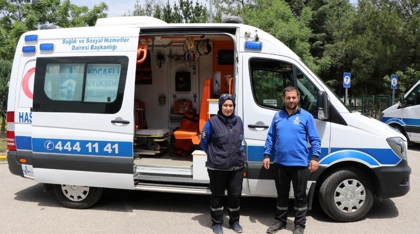 Hasta Nakil Hizmeti  bayramda g&ouml;rev başında