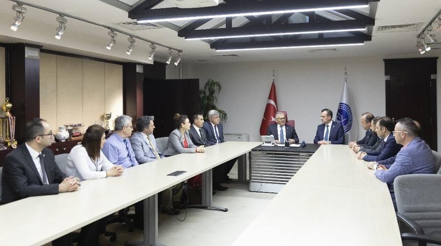 Kayseri Serbest Muhasebeci Mali M&uuml;şavirler Odası y&ouml;netimi Başkan B&uuml;y&uuml;kkılı&ccedil;&rsquo;ı ziyaret etti