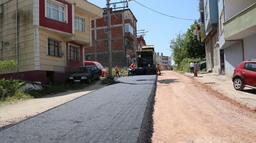 Fatsa&rsquo;da sıcak asfalt &ccedil;alışmaları