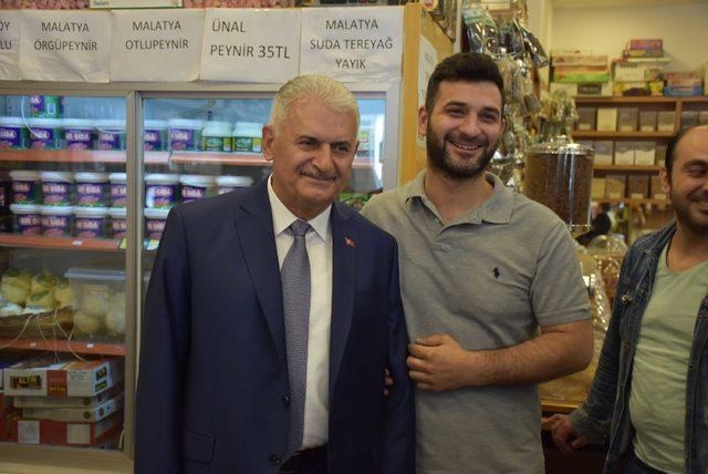 Yıldırım'dan Bakırköy'de esnaf ziyaretleri