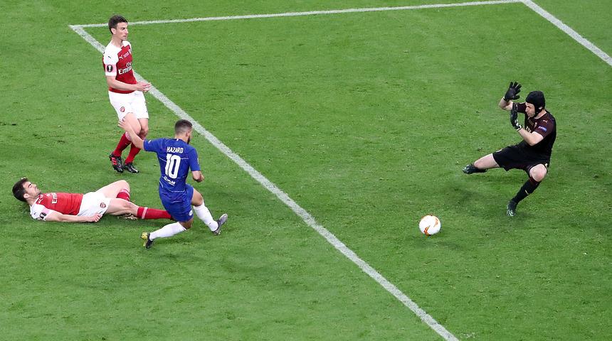 Eden Hazard, Chelsea'ye maç sonunda veda etti