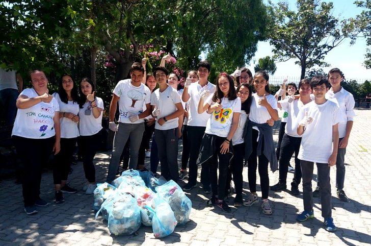 Çeşmeli öğrenciler çevreye örnek oldular G5