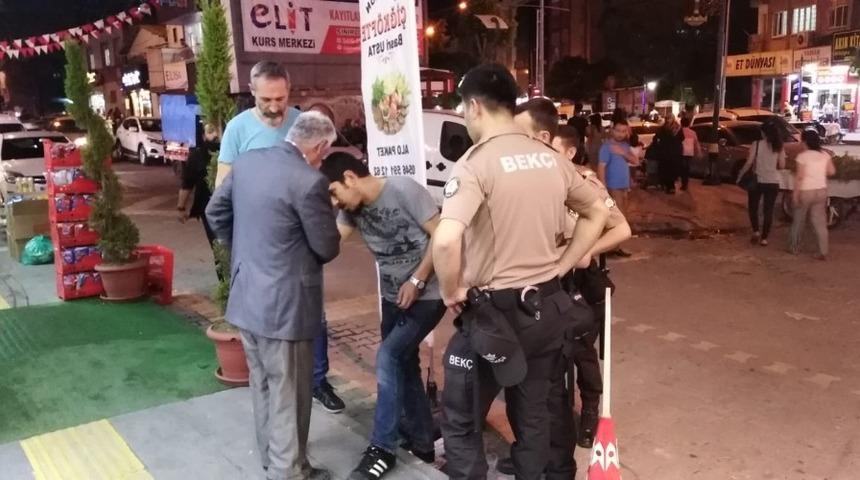 Ş&uuml;pheli şahıs polis ekiplerini harekete ge&ccedil;irdi
