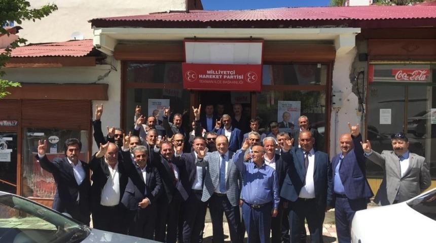 MHP Tekman il&ccedil;e teşkilatı 19 yıl aradan sonra  g&ouml;rkemli bir t&ouml;renle a&ccedil;ıldı