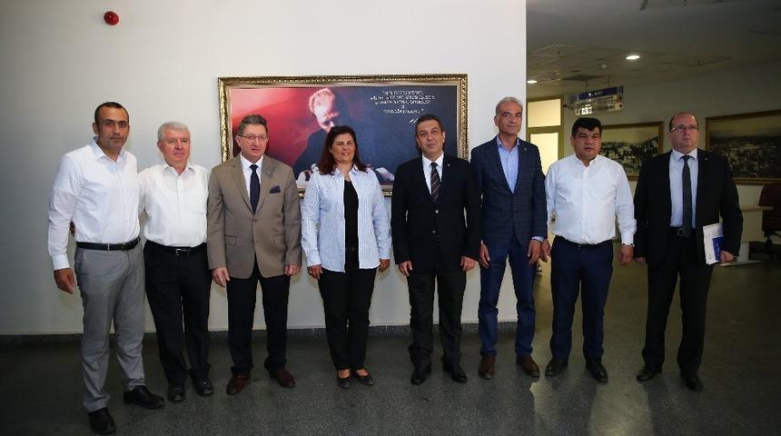 Nazillili iş adamlarından Başkan &Ccedil;er&ccedil;ioğlu&rsquo;na ziyaret