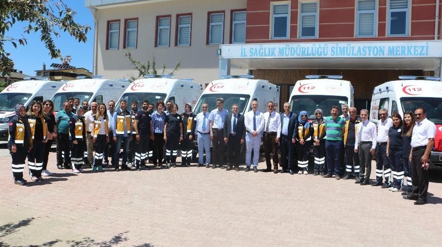 Elazığ&rsquo;da yeni 6 ambulans hizmete girdi