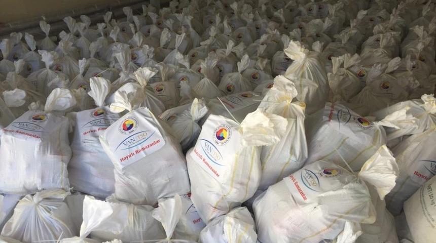 Van TSO&rsquo;dan ihtiya&ccedil; sahibi ailelere gıda yardımı