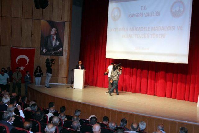 Kıbrıs Gazileri’ne Milli Mücadele Beratı ve Madalyaları takıldı