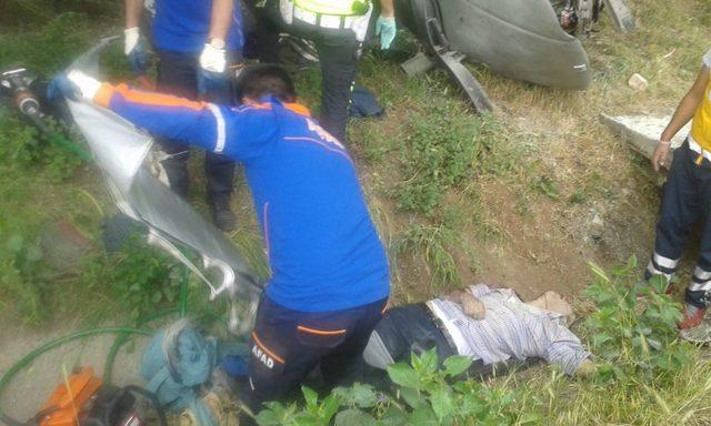 Kırşehir’de kontrolden çıkan otomobil takla attı: 1 ölü