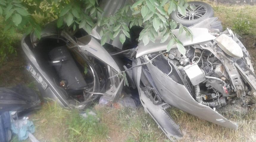 Kırşehir&rsquo;de kontrolden &ccedil;ıkan otomobil takla attı: 1 &ouml;l&uuml;