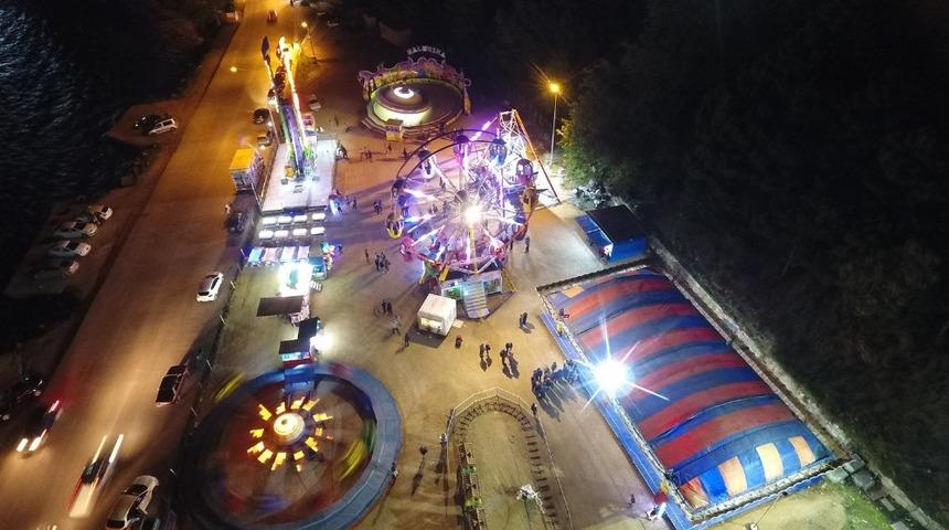 Sinop&rsquo;ta lunapark a&ccedil;ıldı