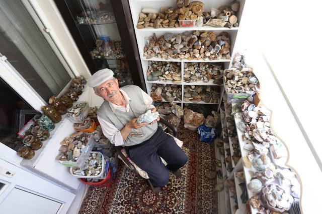 64 yaşındaki 'Taş' koleksiyoncusu görenleri şaşırtıyor