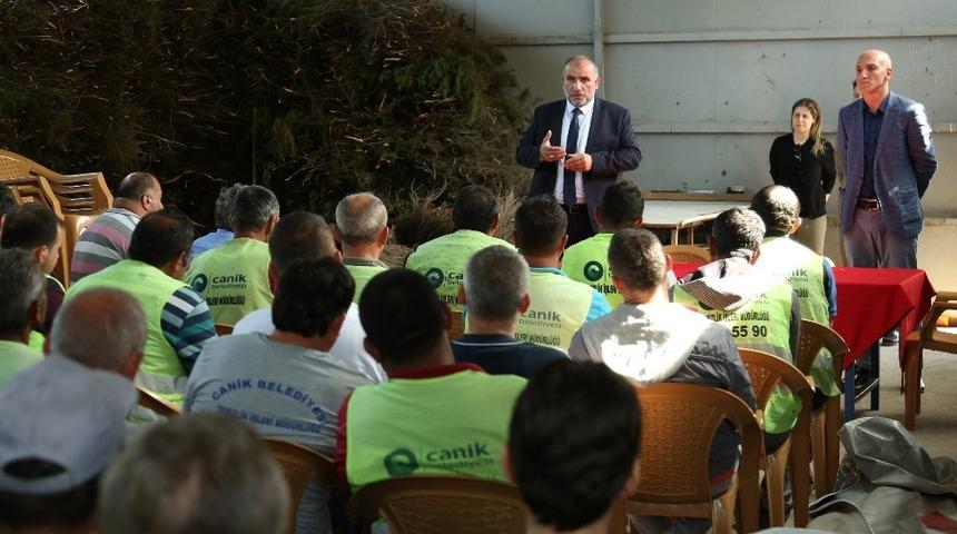 Canik Belediyesinden &ccedil;alışanlarına bayram m&uuml;jdesi