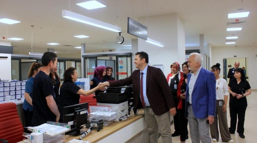 İl Sağlık Müdürü Bilge hastane acil servislerini denetledi