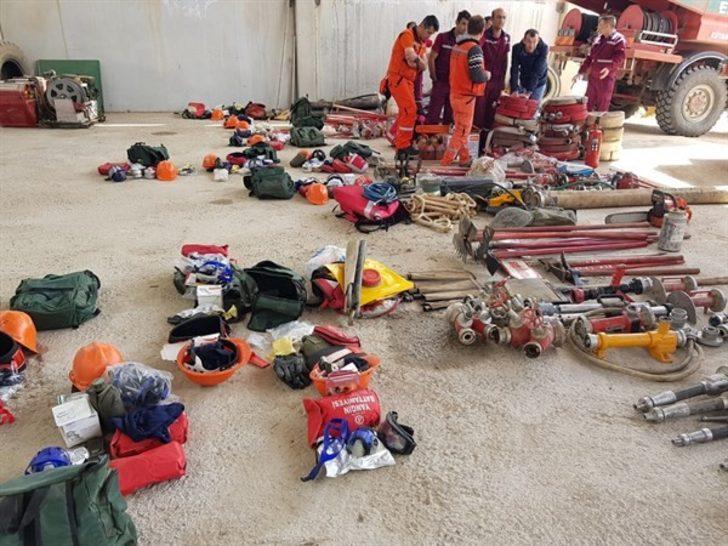 Kütahya’da yangın savaşçılarına iş başı eğitim G5