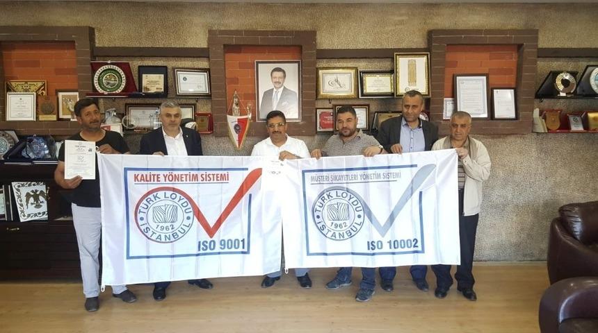 TATSO, ISO 9001 ve ISO 10002 belgelerini aldı